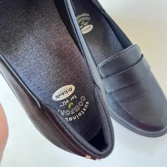 DR SCHOLL'S Check In Chunky Loafer Womens Shoes 8.5M Stripe Comfort Academia y2k