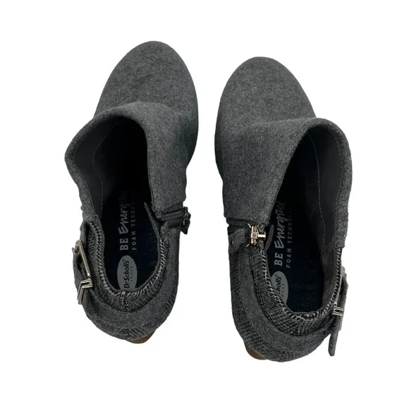 Dr Scholl's Create Gray Wedge Ankle Boots Size 6.5 Women's