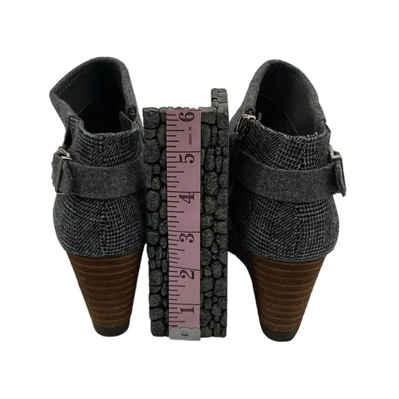 Dr Scholl's Create Gray Wedge Ankle Boots Size 6.5 Women's
