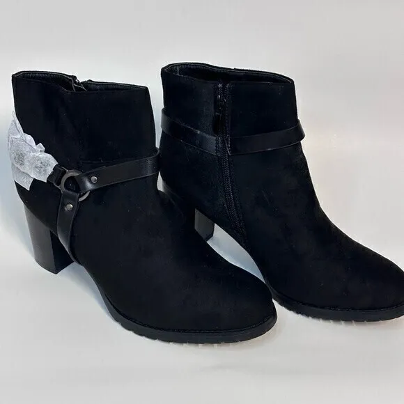 Dream‎ Pairs Black Ankle Booties, Size 11 - New, Stylish and Comfortable