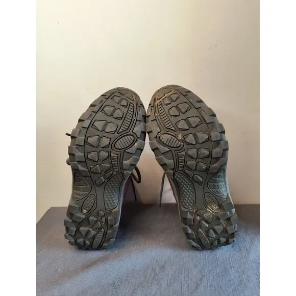 Duluth Trading Shoes Women 6.5 Gray Pink Waterproof Hiking Boots Walking