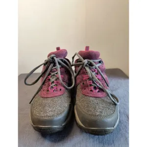 Duluth Trading Shoes Women 6.5 Gray Pink Waterproof Hiking Boots Walking
