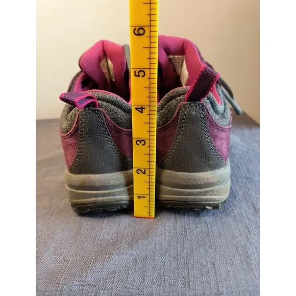 Duluth Trading Shoes Women 6.5 Gray Pink Waterproof Hiking Boots Walking