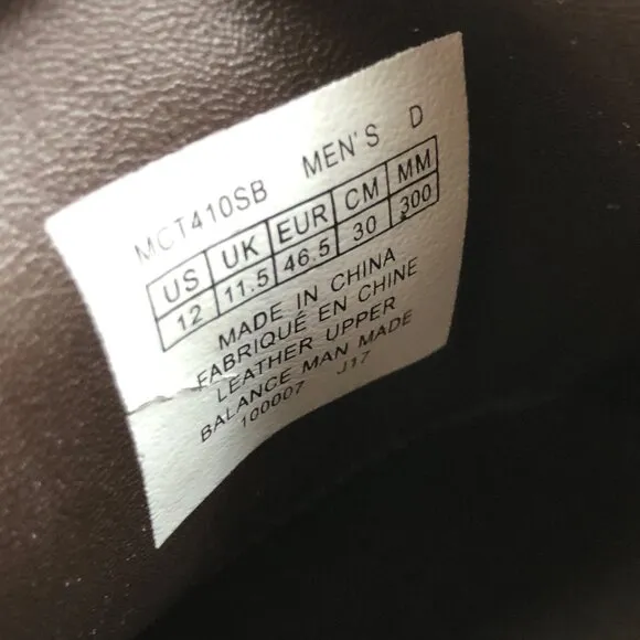Dunham Oxford Shoes Mens 12 Burlington Brown Leather Waterproof