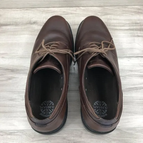 Dunham Oxford Shoes Mens 12 Burlington Brown Leather Waterproof