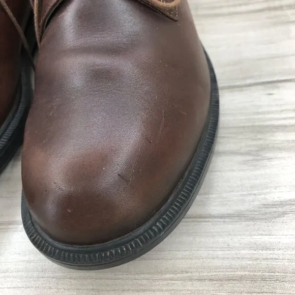 Dunham Oxford Shoes Mens 12 Burlington Brown Leather Waterproof