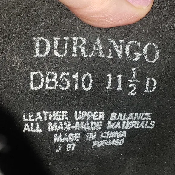 DURANGO Black Leather 11&quot; Harness Motorcycle Boots Men's Size 11.5 D. EUC