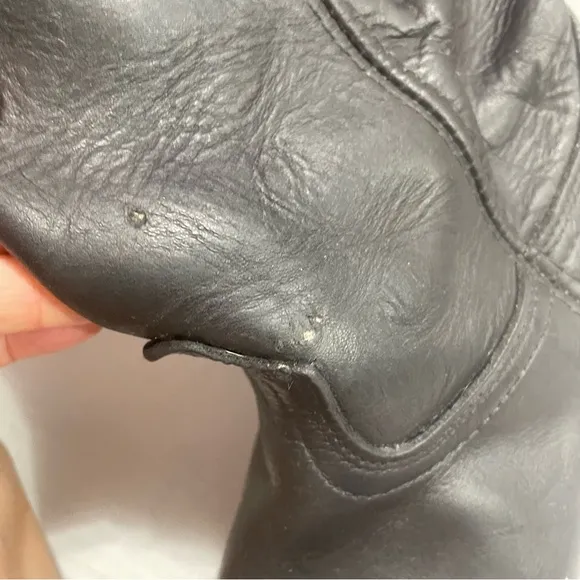 Durango Black Leather Motorcycle Man’s Boots Size 9