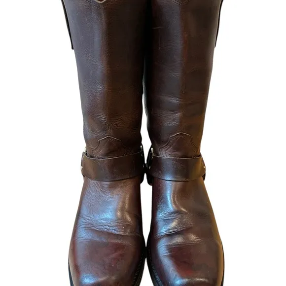 Durango Crossroads Brown Leather Harness Motorcycle Engineer Boots Size 11 EE