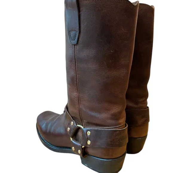 Durango Crossroads Brown Leather Harness Motorcycle Engineer Boots Size 11 EE