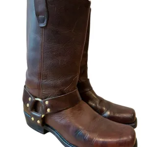 Durango Crossroads Brown Leather Harness Motorcycle Engineer Boots Size 11 EE