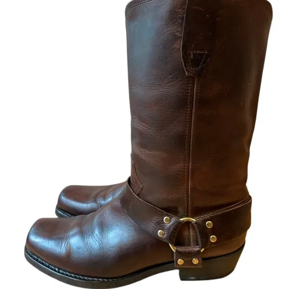 Durango Crossroads Brown Leather Harness Motorcycle Engineer Boots Size 11 EE