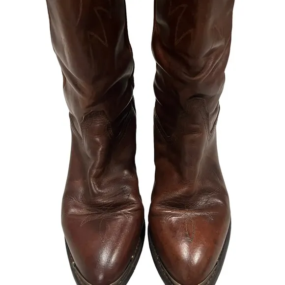 Durango Distressed Brown Lesther Slouch Western Boot, Sz 8.5