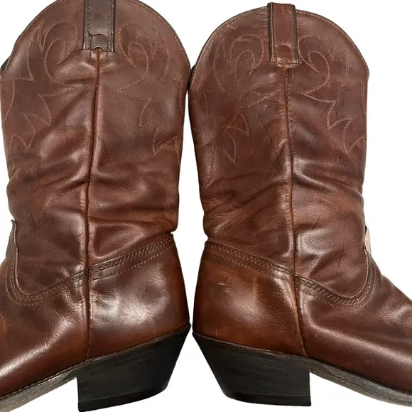 Durango Distressed Brown Lesther Slouch Western Boot, Sz 8.5