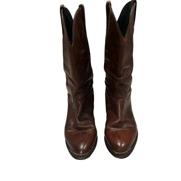 Durango Distressed Brown Lesther Slouch Western Boot, Sz 8.5