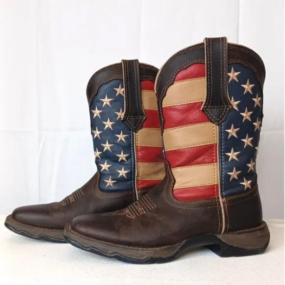 Durango Lady Rebel 10&quot; Cowboy Boots sz 7 Excellent