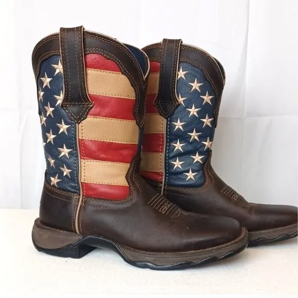Durango Lady Rebel 10&quot; Cowboy Boots sz 7 Excellent