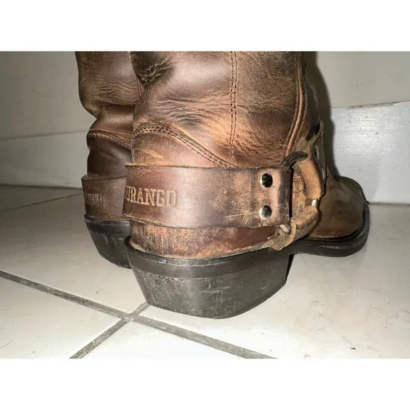 Durango‎ mens motorcycle boots crossroad  brown leather harness size 9.5 DB594