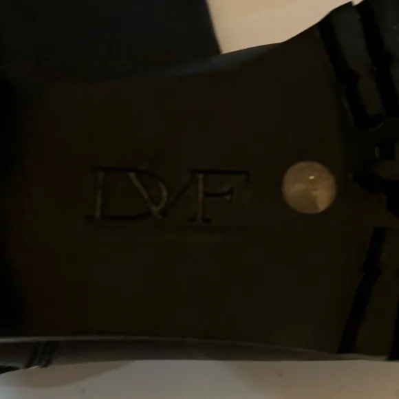 DVF DIANE VON FURSTENBURG Safari Moto Leather Boots black side buckles size 8
