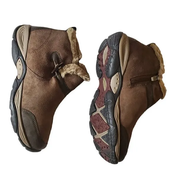 Easy Spirit Explore 24 Brown Ankle Boots NIB
