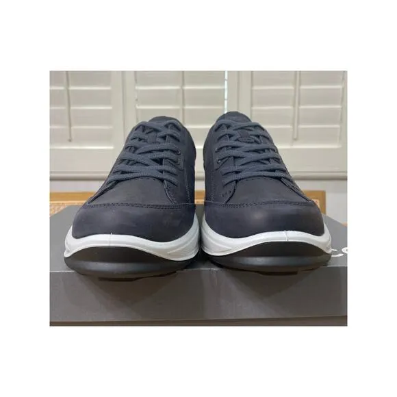 Ecco Men's By Way 2.0 Nubuck Lace-Up Shoe Marine Leather Size 9/9.5 US 43 EU NIB