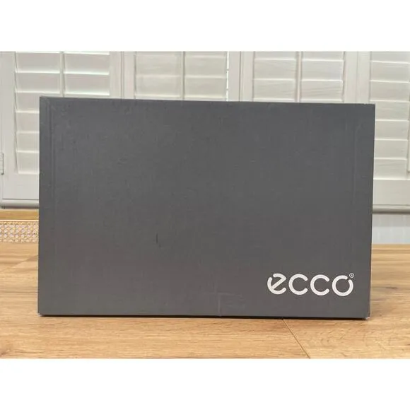 Ecco Men's By Way 2.0 Nubuck Lace-Up Shoe Marine Leather Size 9/9.5 US 43 EU NIB