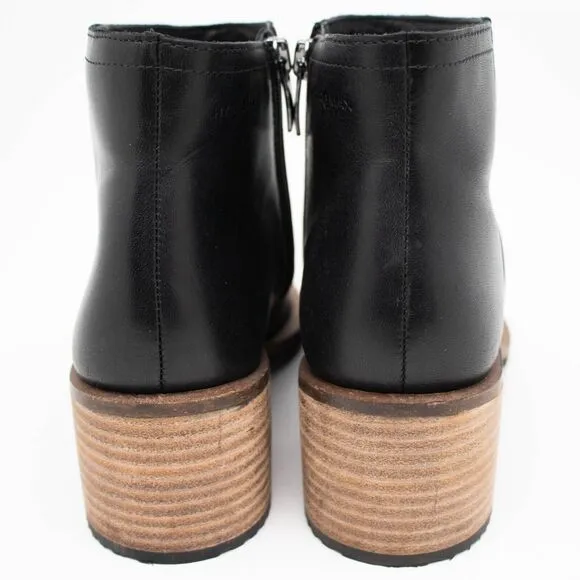 ECCO Sartorelle Shape 35 Ankle Boots Womens SIZE 37 Black Leather Ankle Boots