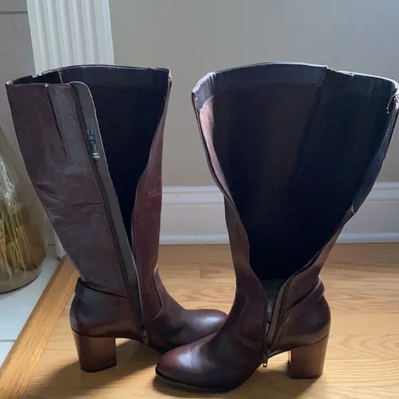 Ecco Shape 55 Block Heel Boots.