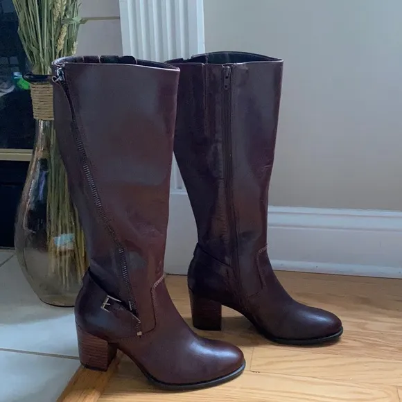 Ecco Shape 55 Block Heel Boots.