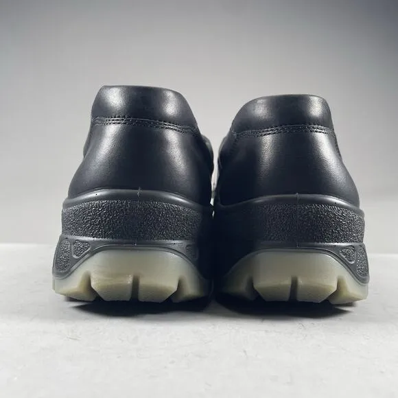ECCO Track 25 Low Men EU 49 US 15 Gore-TEX Black Leather Waterproof Hiking Shoes