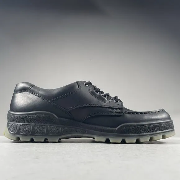 ECCO Track 25 Low Men EU 49 US 15 Gore-TEX Black Leather Waterproof Hiking Shoes
