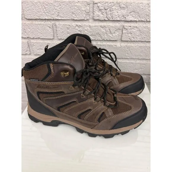 Eddie Bauer Fairmont Men Brown Waterproof Hiking Boots Size 11