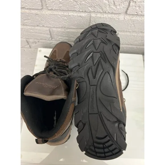Eddie Bauer Fairmont Men Brown Waterproof Hiking Boots Size 11