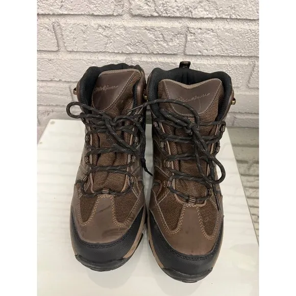 Eddie Bauer Fairmont Men Brown Waterproof Hiking Boots Size 11