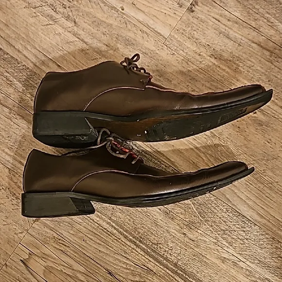 Elegant Brown Leather Men's Shoes
