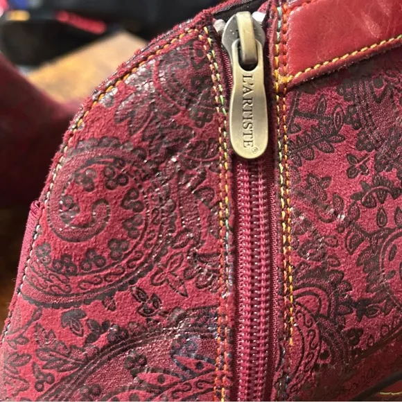 Elegant Red Ankle Boots