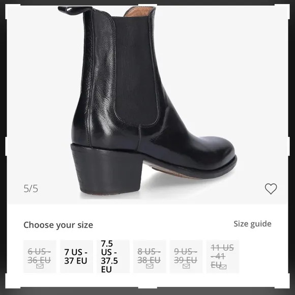 Elia Maurizi Made In Italy Block Heel Square Toe Chelsea Ankle Boots Sz 9