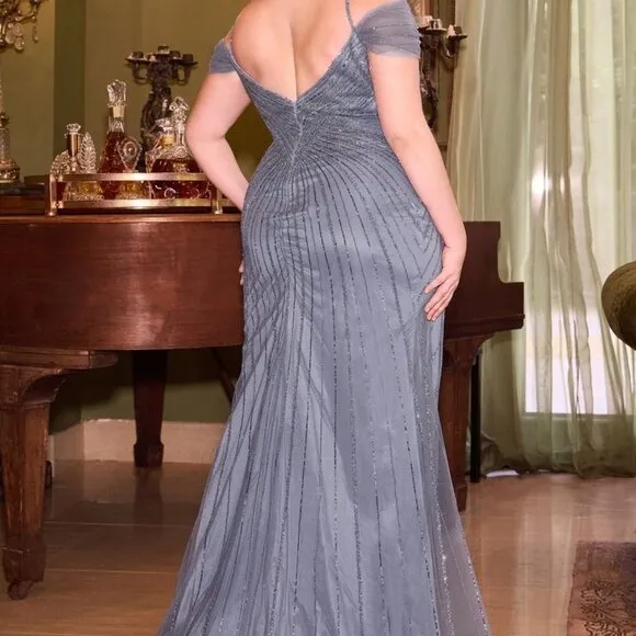 Emerald Green Plus size formal dress.Prom.Bridesmaid.Mother of the bride blue