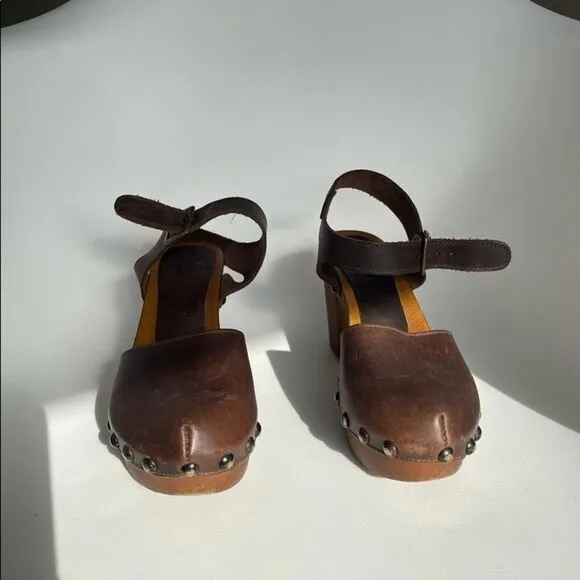 Emporio De Formentera sabot shoes size 38, leather
