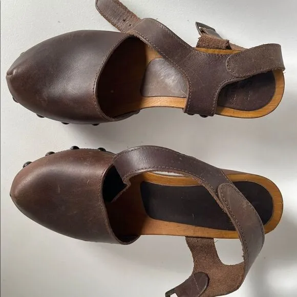 Emporio De Formentera sabot shoes size 38, leather