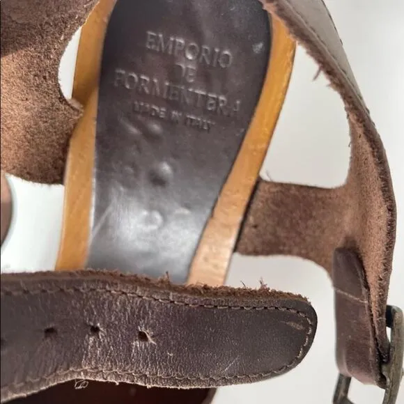 Emporio De Formentera sabot shoes size 38, leather