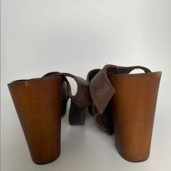 Emporio De Formentera sabot shoes size 38, leather