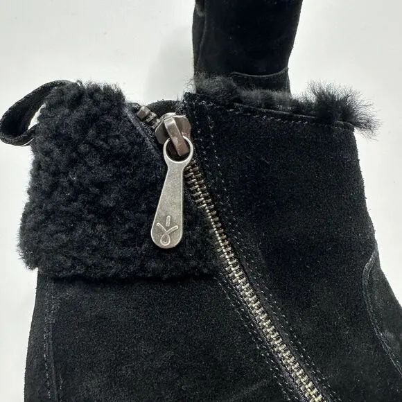 EMU Australia Merck W12400 Ankle Boots Black Womens Size 7 Suede