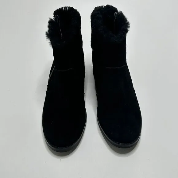 EMU Australia Merck W12400 Ankle Boots Black Womens Size 7 Suede