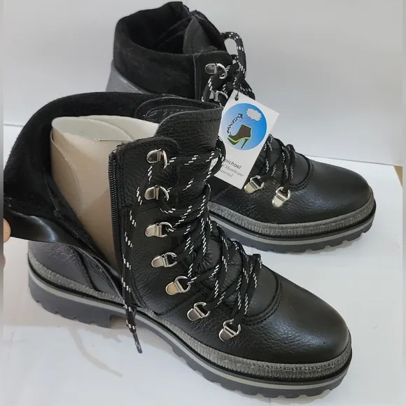 Eric Michael‎ Black Leather Cynthia Women's Boots