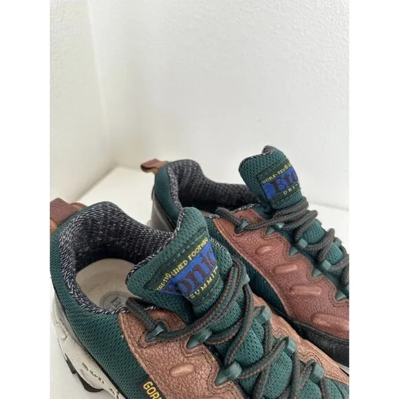 Etonic Dri-Summit Gore-Tex Hiking Boots Low Top Laces Shoes Teal Brown Men's 8