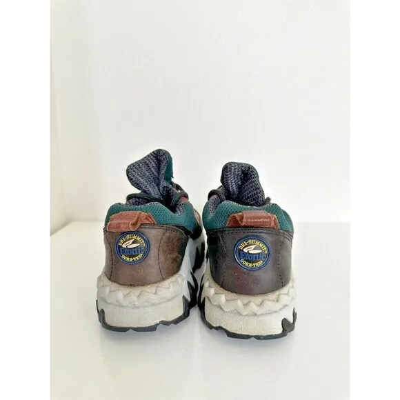 Etonic Dri-Summit Gore-Tex Hiking Boots Low Top Laces Shoes Teal Brown Men's 8