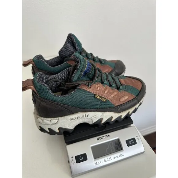 Etonic Dri-Summit Gore-Tex Hiking Boots Low Top Laces Shoes Teal Brown Men's 8