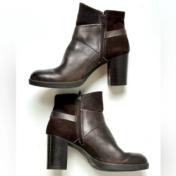 EUC Cinque Lampade Firenze Ankle Boots, Italy, brown, size 41 (US 10.5)