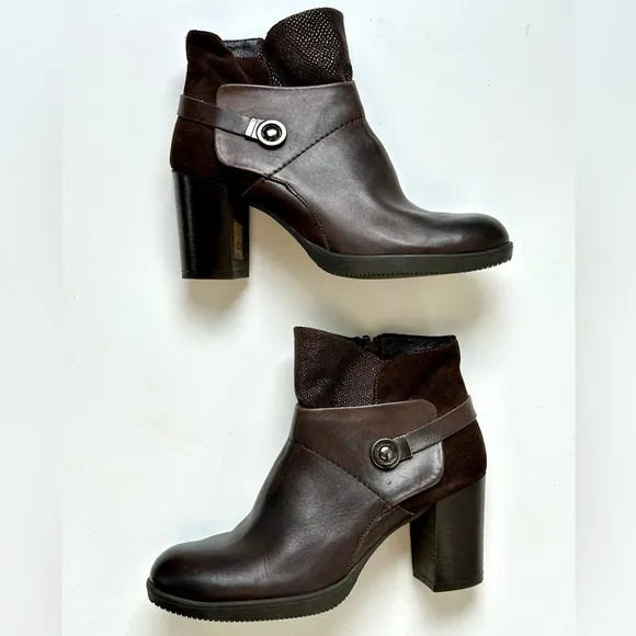 EUC Cinque Lampade Firenze Ankle Boots, Italy, brown, size 41 (US 10.5)